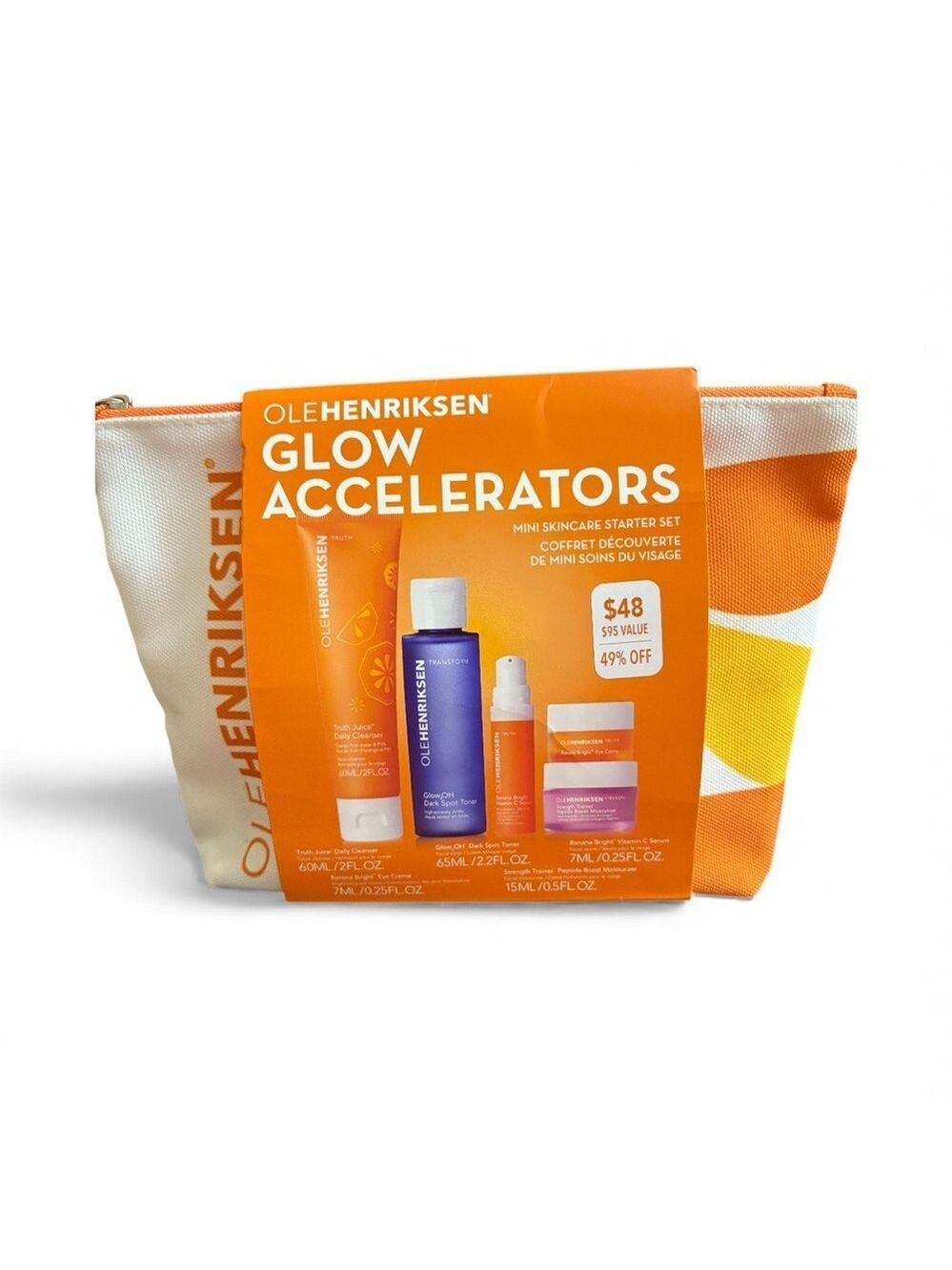 OLE HENRIKSEN Glow Accelerators Mini Skincare Starter Set NWT
